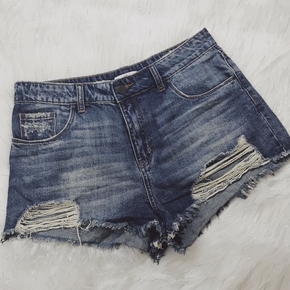 Distressed Cutoff Shorts - Picture 1 of 6